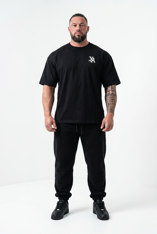 XAPE Thornscript Ultra Oversized Tee - Black
