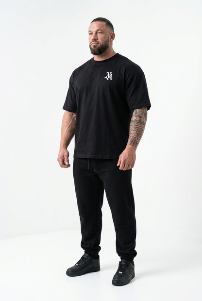 XAPE Thornscript Oversized Tee - Black