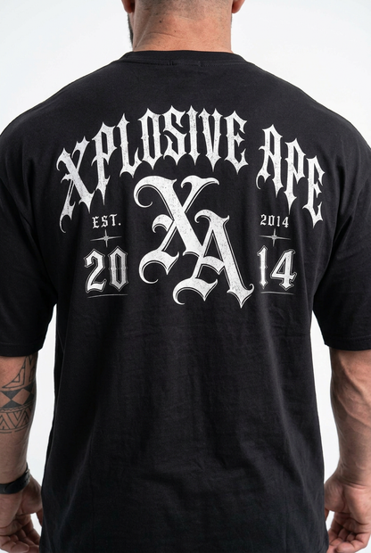 XAPE Thornscript Ultra Oversized Tee - Black