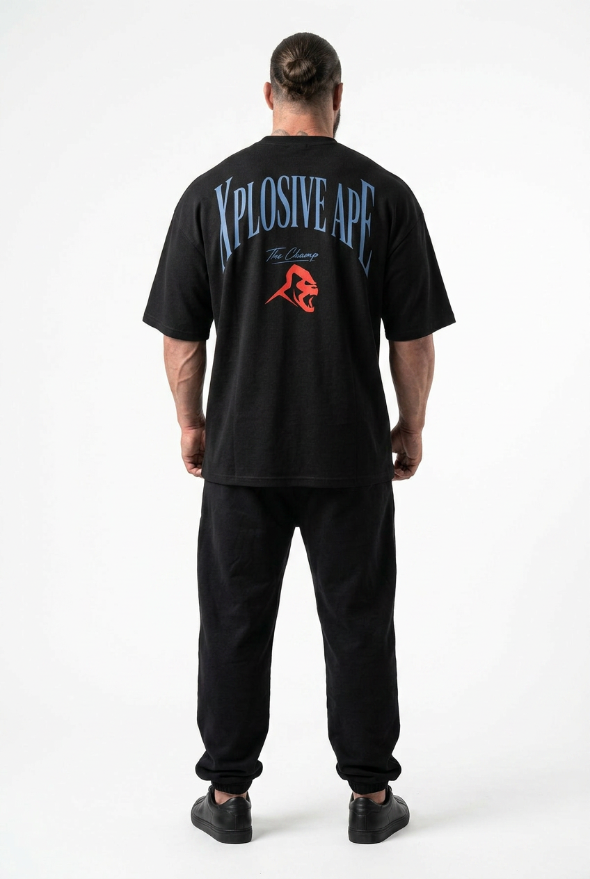 XAPE Iron District Ultra Oversized Tee - Black
