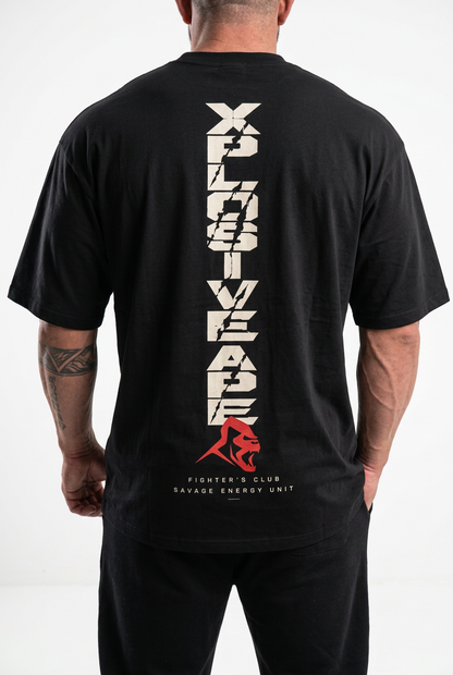 XAPE Vertex Ultra Oversized Tee - Black