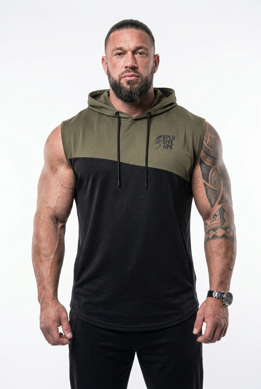 XAPE Ultimate Ape Muscle Top - Khaki/Black