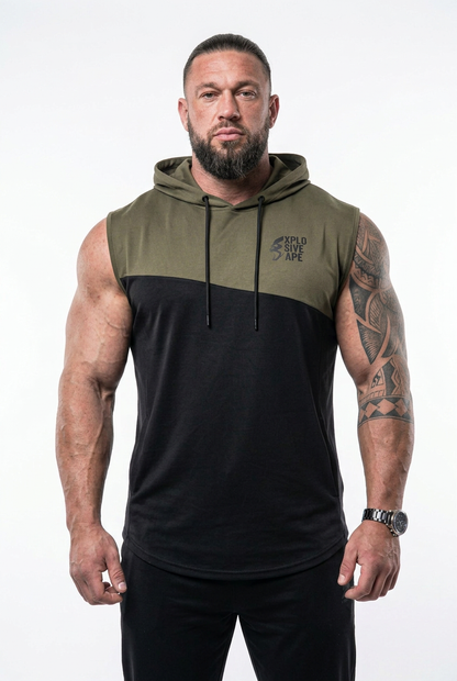 XAPE Ultimate Ape Muscle Top - Khaki/Black