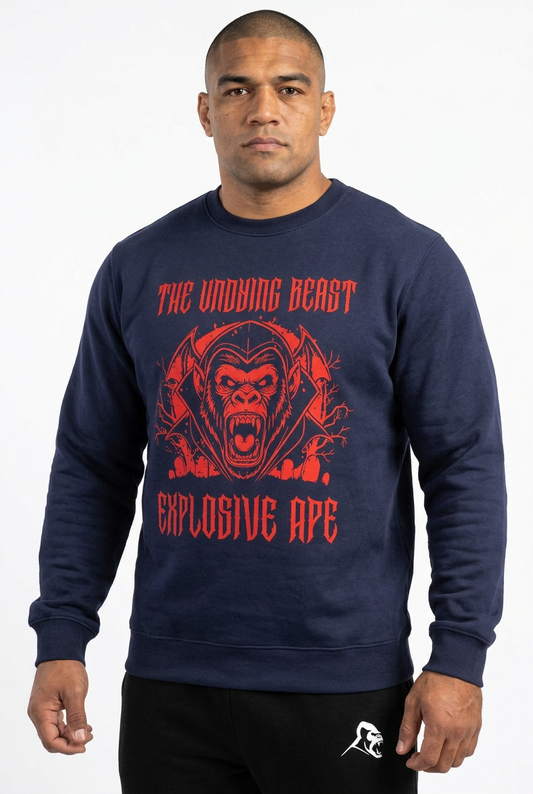 XAPE Vampire Ape Sweatshirt - Navy