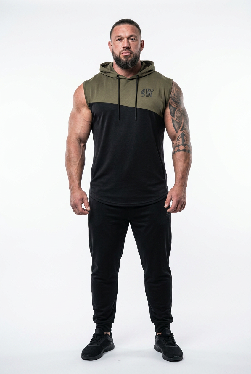 XAPE Ultimate Ape Muscle Top - Khaki/Black