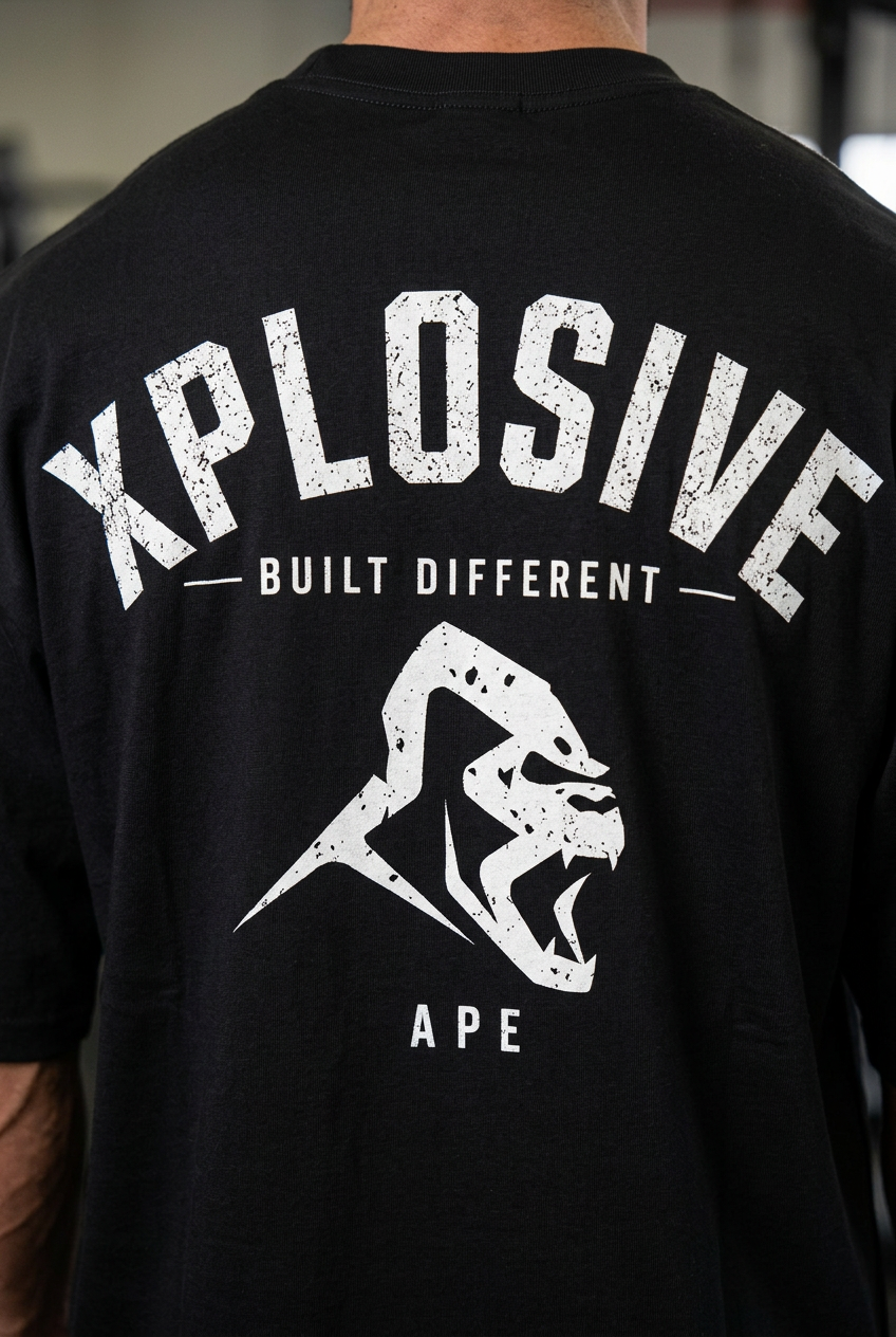 XAPE Emblem Ultra Oversized Tee - Black