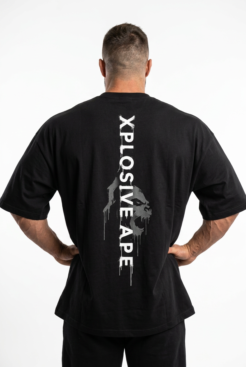 XAPE Ghostmark Ultra V1 Oversized Tee - Black