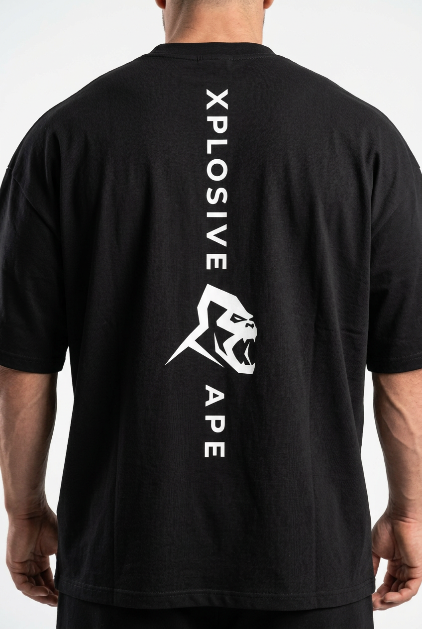 XAPE IronStrike Ultra Oversized Tee - Black
