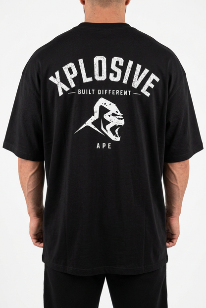 XAPE Emblem Ultra Oversized Tee - Black