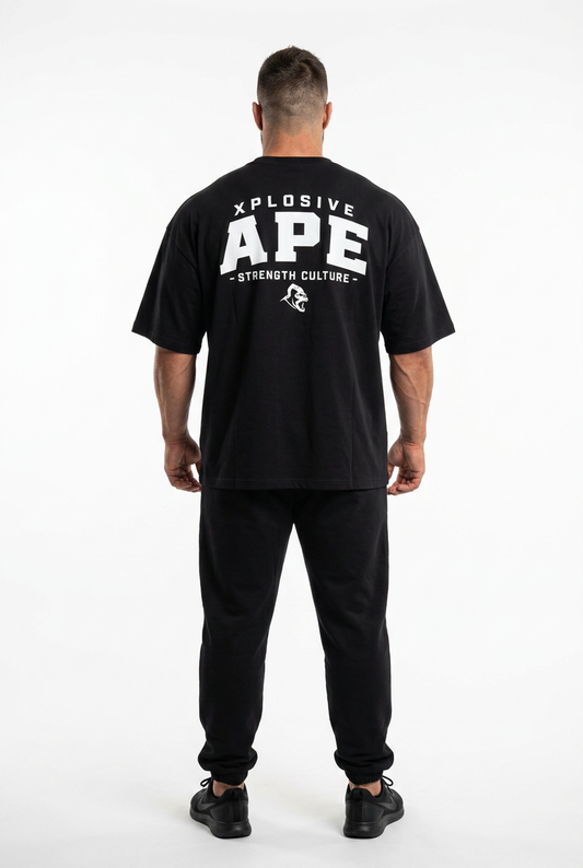 XAPE Strength Culture Ultra Oversized Tee - Black