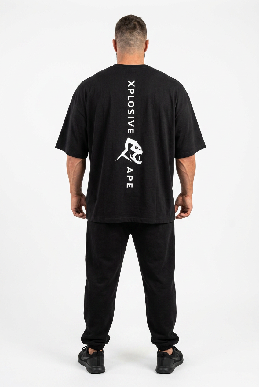 XAPE IronStrike Ultra Oversized Tee - Black