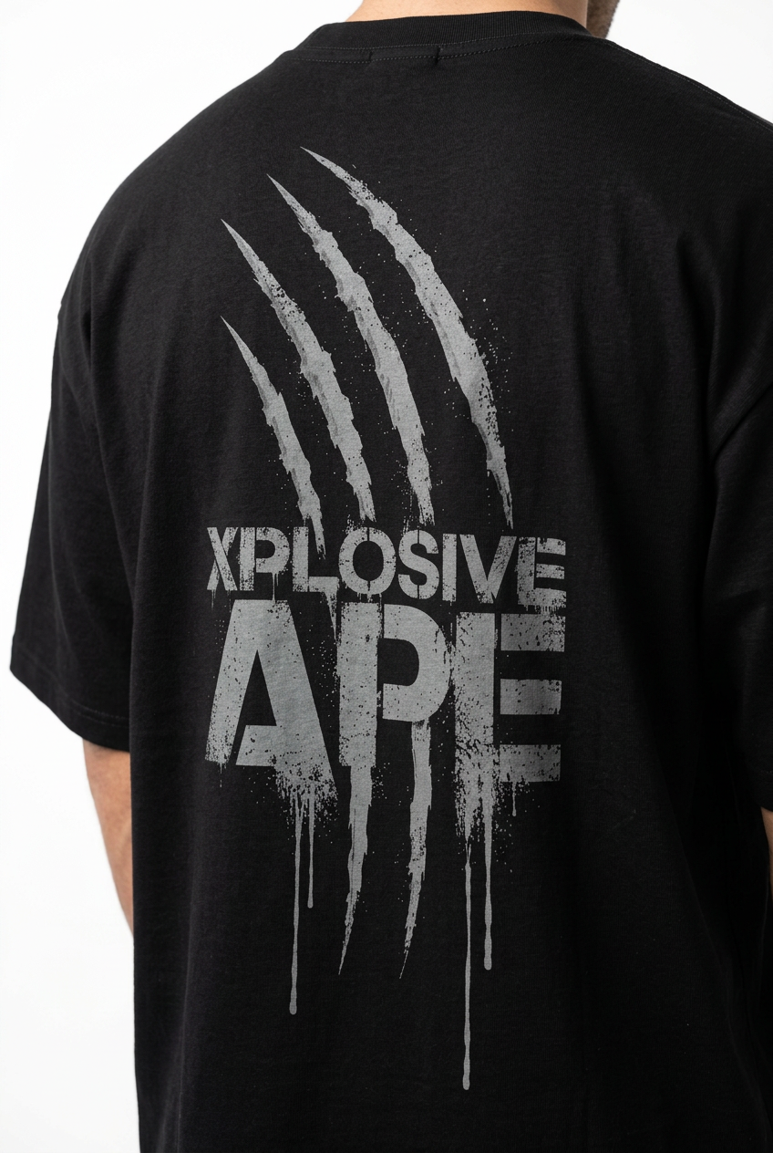 XAPE Scar Ultra V2 Oversized Tee - Black