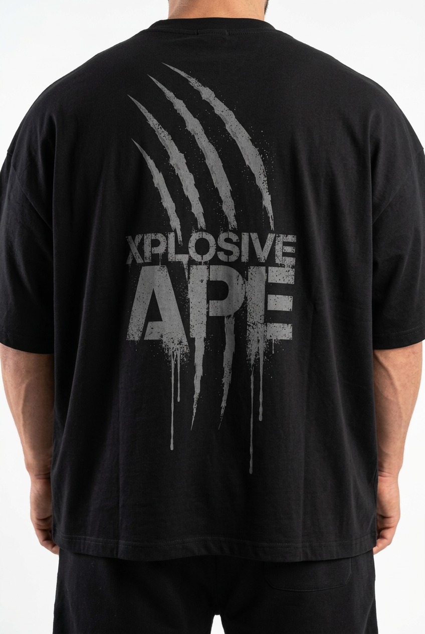 XAPE Scar Ultra V2 Oversized Tee - Black