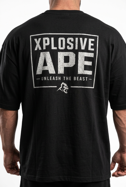 XAPE Unleashed Ultra Oversized Tee - Black