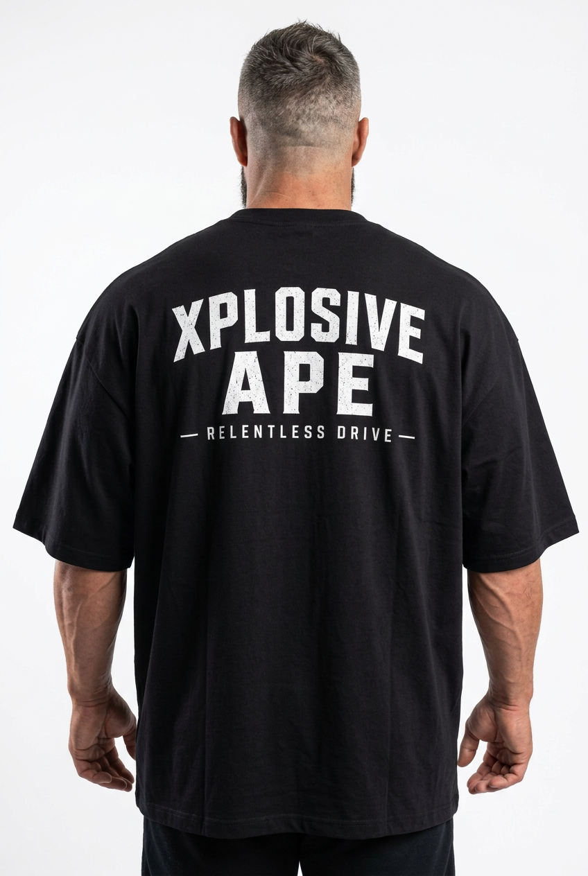 XAPE Relentless Drive Ultra Oversized Tee - Black