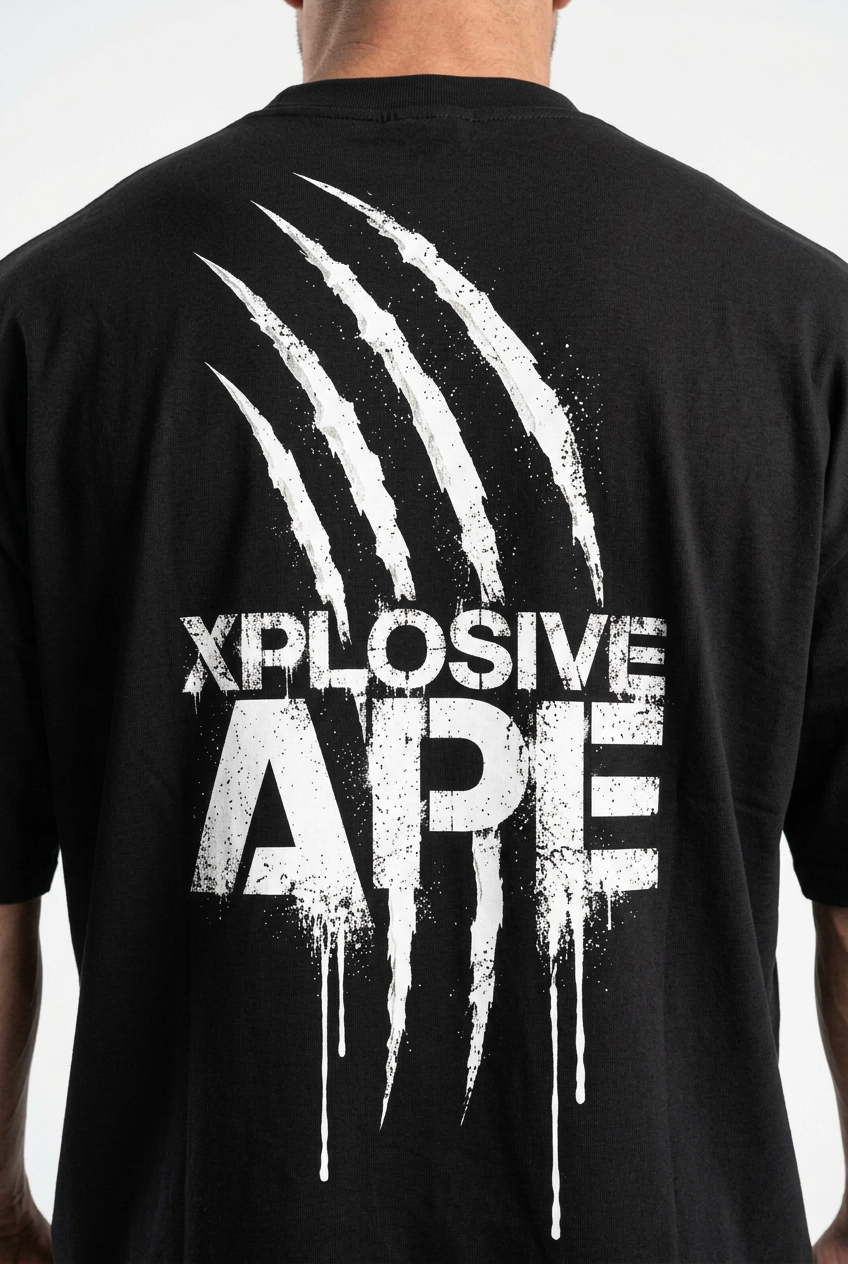 XAPE Scar Ultra V1 Oversized Tee - Black