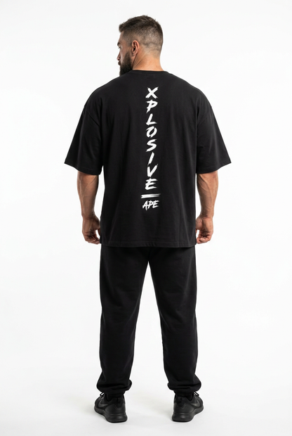 XAPE Script Ultra Oversized Tee - Black