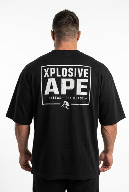 XAPE Unleashed Ultra Oversized Tee - Black