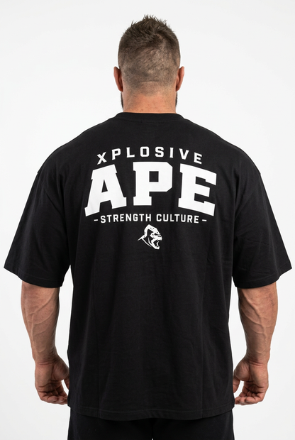 XAPE Strength Culture Ultra Oversized Tee - Black