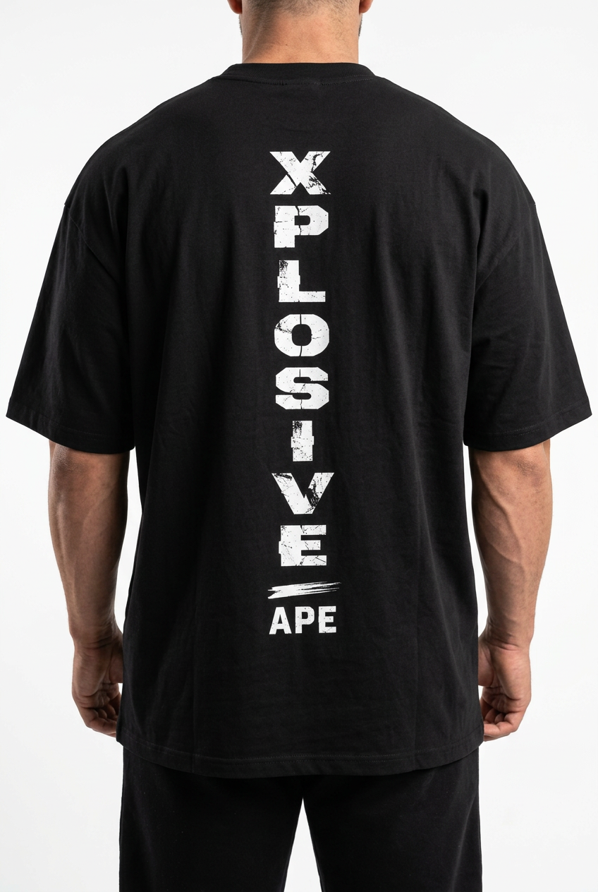 XAPE Monolith Ultra V1 Oversized Tee - Black