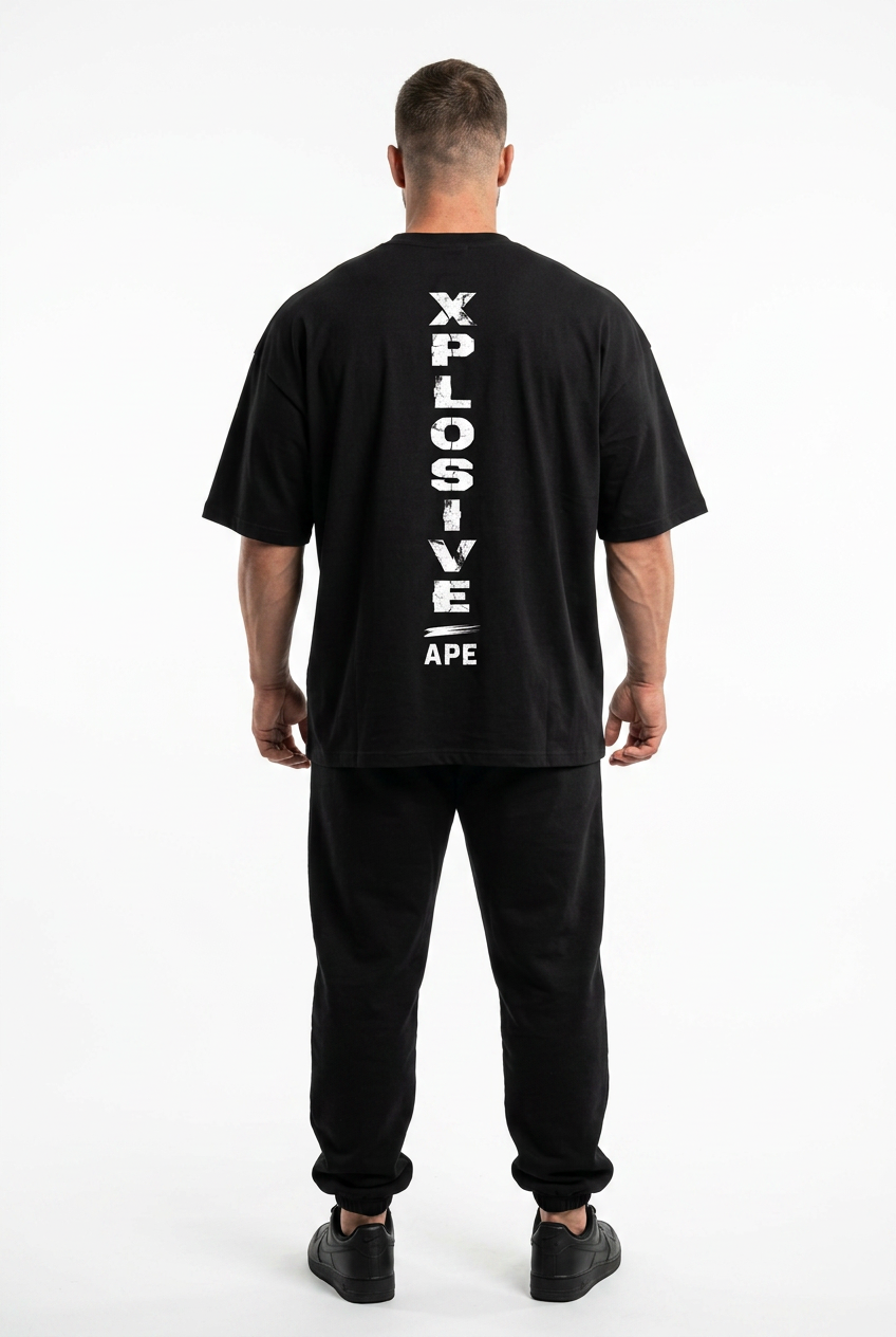 XAPE Monolith Ultra V1 Oversized Tee - Black