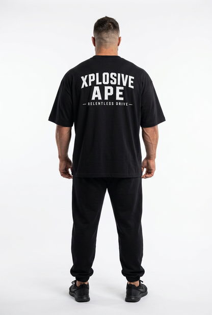 XAPE Relentless Drive Ultra Oversized Tee - Black