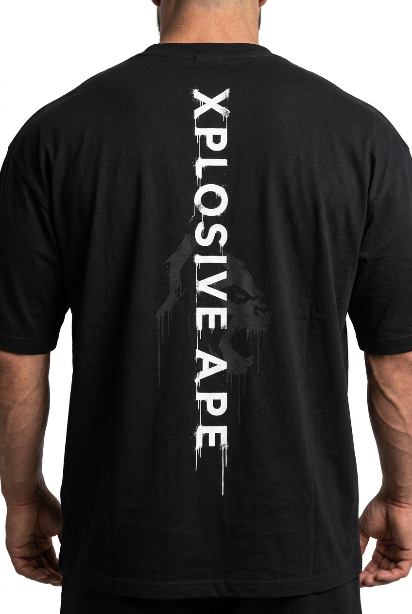 XAPE Ghostmark Ultra V1 Oversized Tee - Black