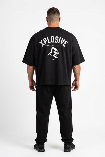 XAPE Emblem Ultra Oversized Tee - Black