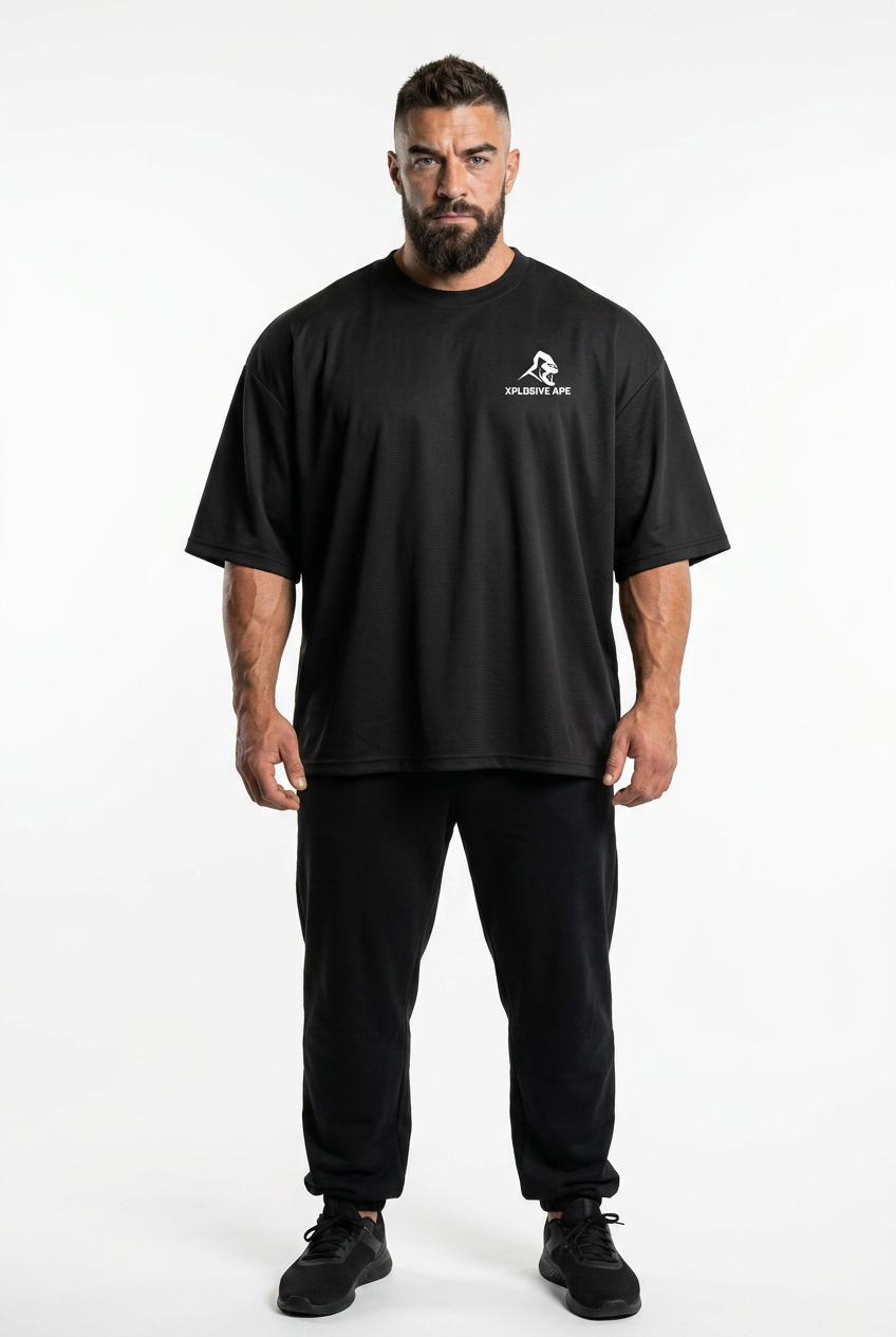XAPE IronStrike Ultra Oversized Tee - Black