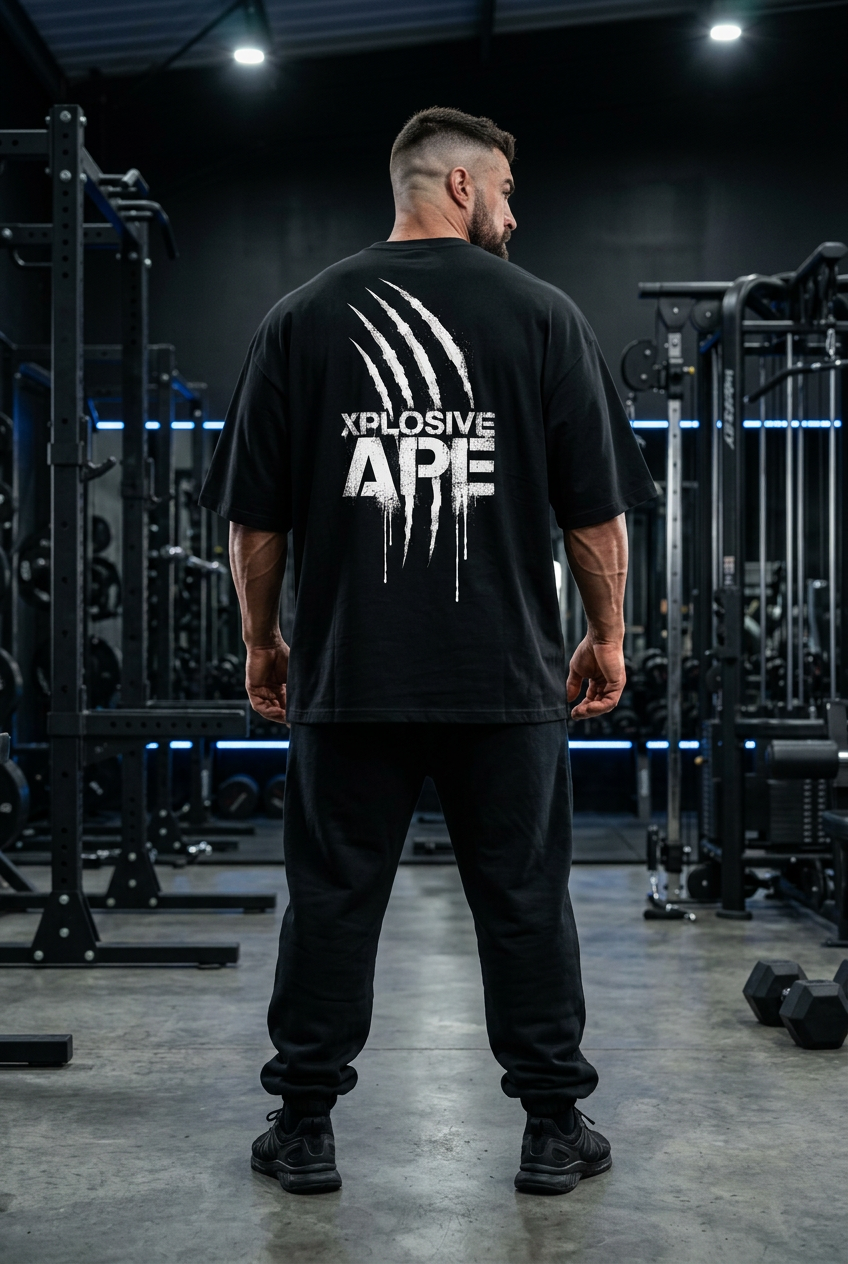 XAPE Scar Ultra V2 Oversized Tee - Black