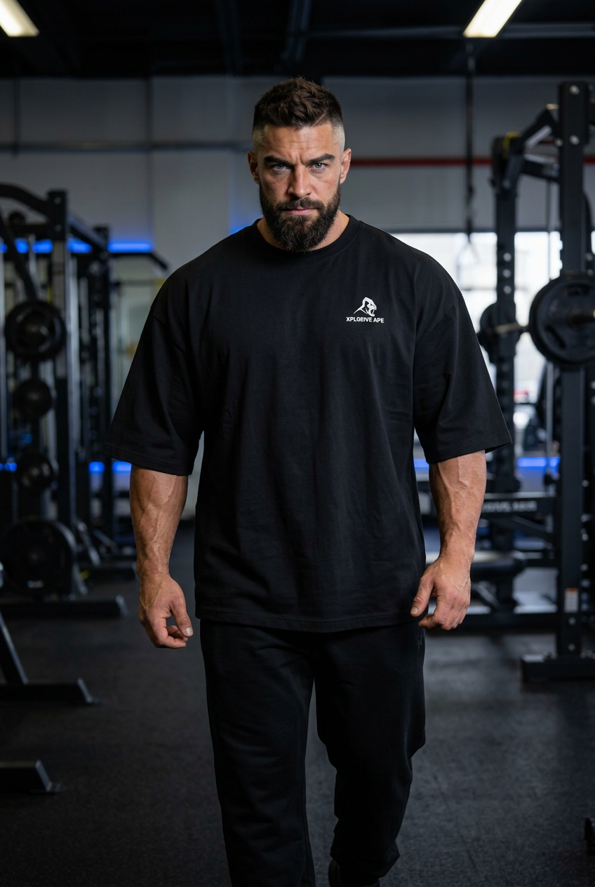 XAPE Slashline Ultra Oversized Tee - Black
