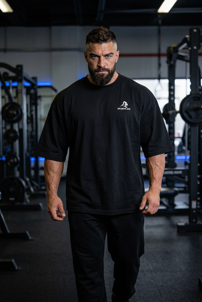 XAPE Slashline Ultra Oversized Tee - Black