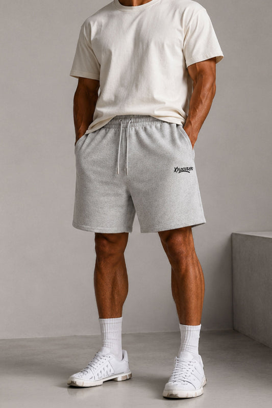 XAPE Desolate Oversized Shorts - Ash Grey