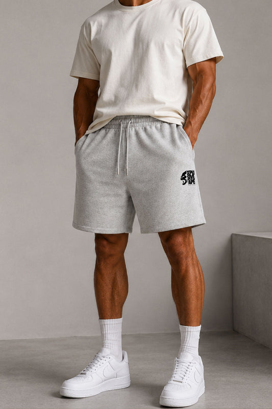 XAPE Ultimate Ape Oversized Shorts - Ash Grey