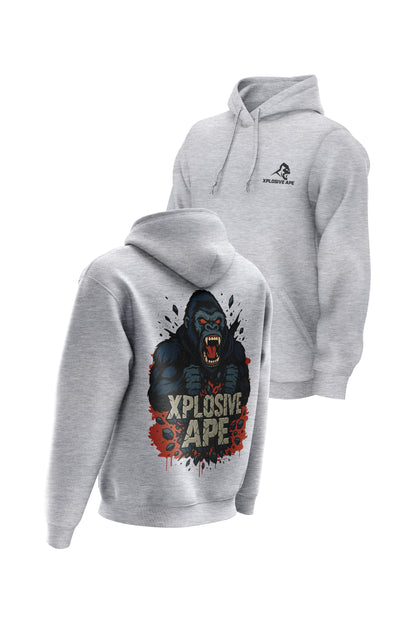 XAPE Ape Smash String Hoodie - Sports Grey