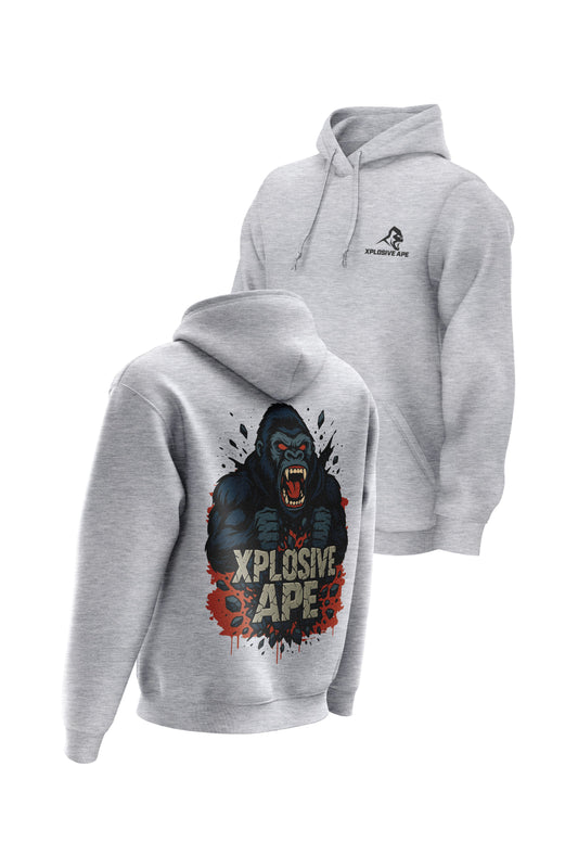 XAPE Ape Smash String Hoodie - Sports Grey