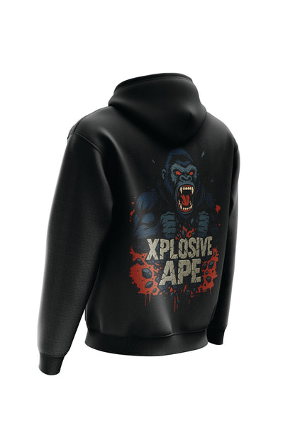XAPE Ape Smash String Hoodie - Black