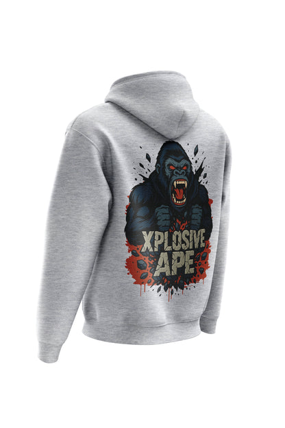XAPE Ape Smash String Hoodie - Sports Grey