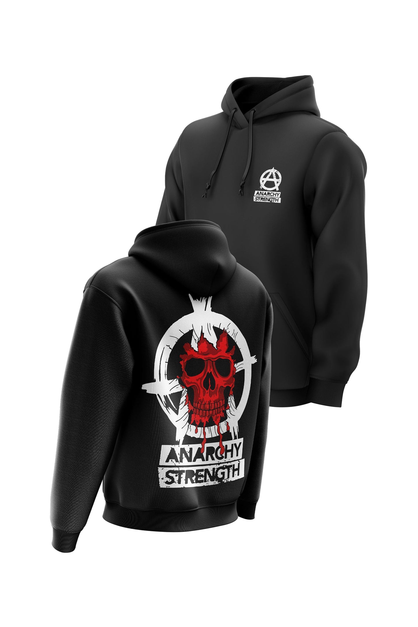 AS Red Skull Hoodie - Black