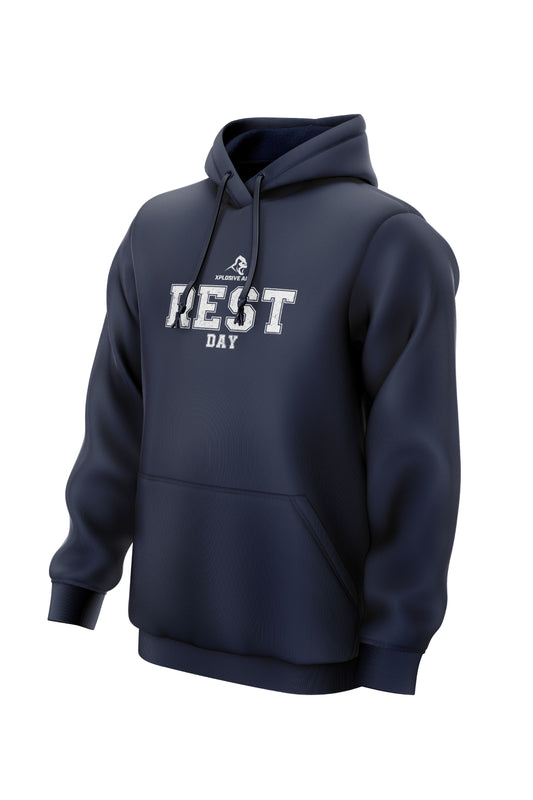 XAPE Rest Day V1 String Hoodie - Navy
