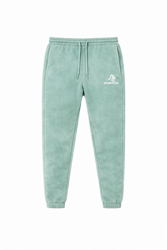 XAPE Vintage Wash Joggers - Sage