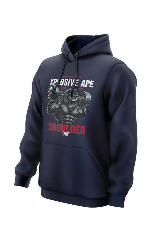 XAPE Shoulder Day V4 String Hoodie - Navy