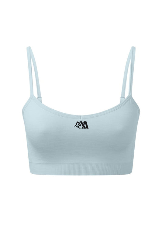 XA Women's Core Logo Seamless Sports Bra - Sky Blue Melange