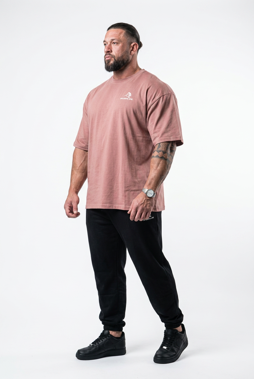 XAPE Smackdown V2 Oversized Tee - Dusty Pink