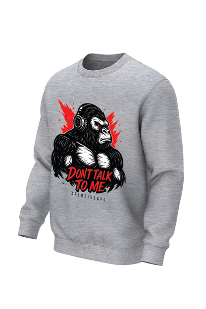 XAPE Don't Talk To Me V2 Sweatshirt - Sports Grey