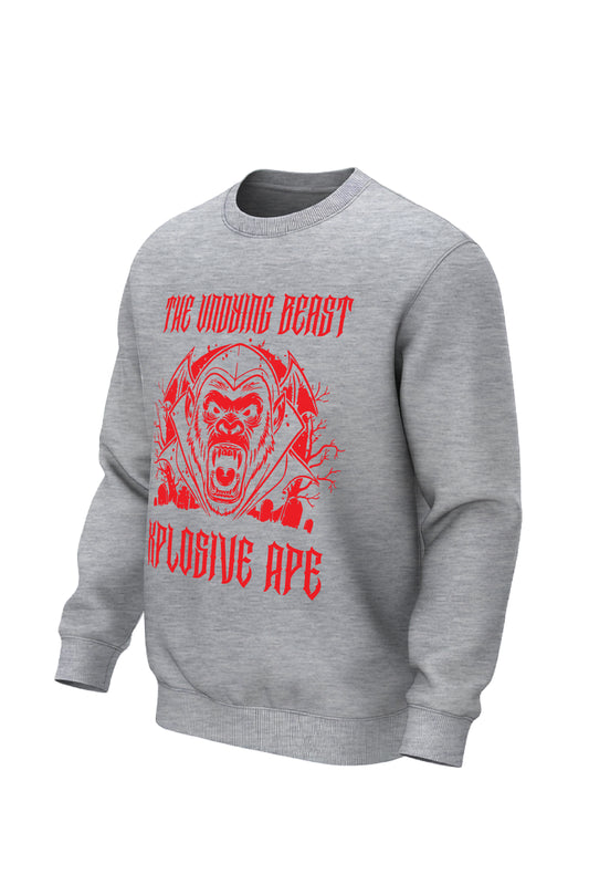 XAPE Vampire Ape Sweatshirt - Sports Grey