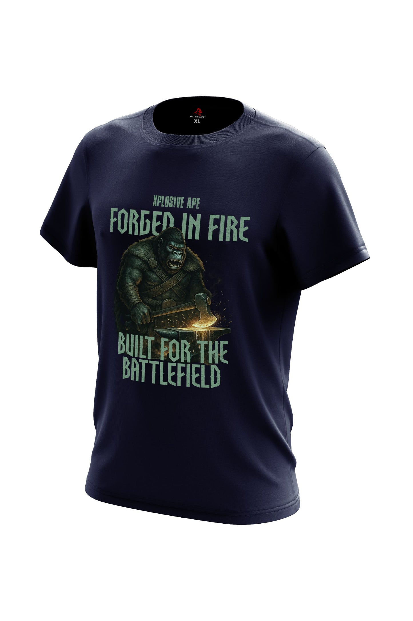 XAPE Forged In Fire Tee - Navy