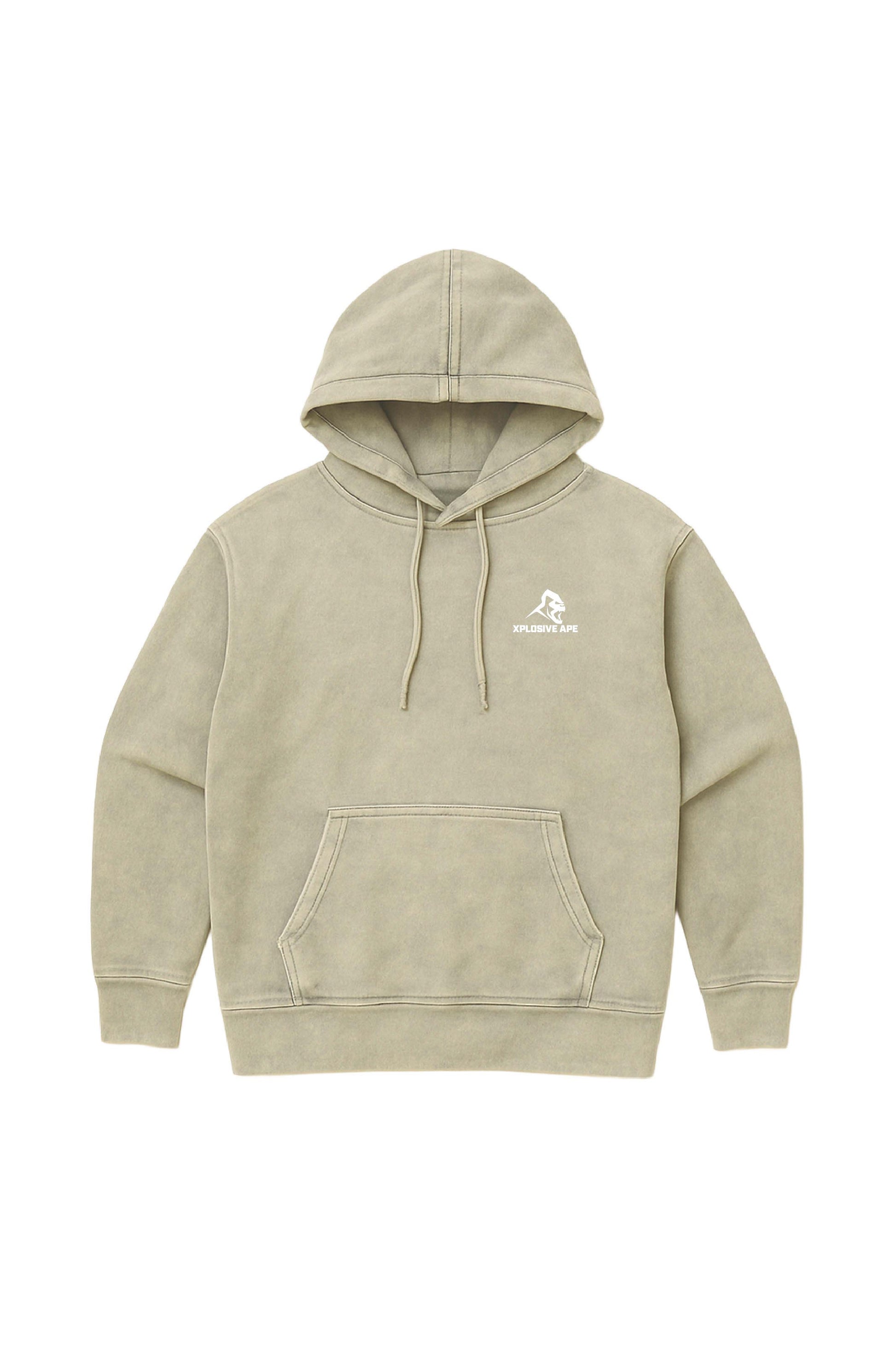 XAPE Vintage Wash String Hoodie - Stone