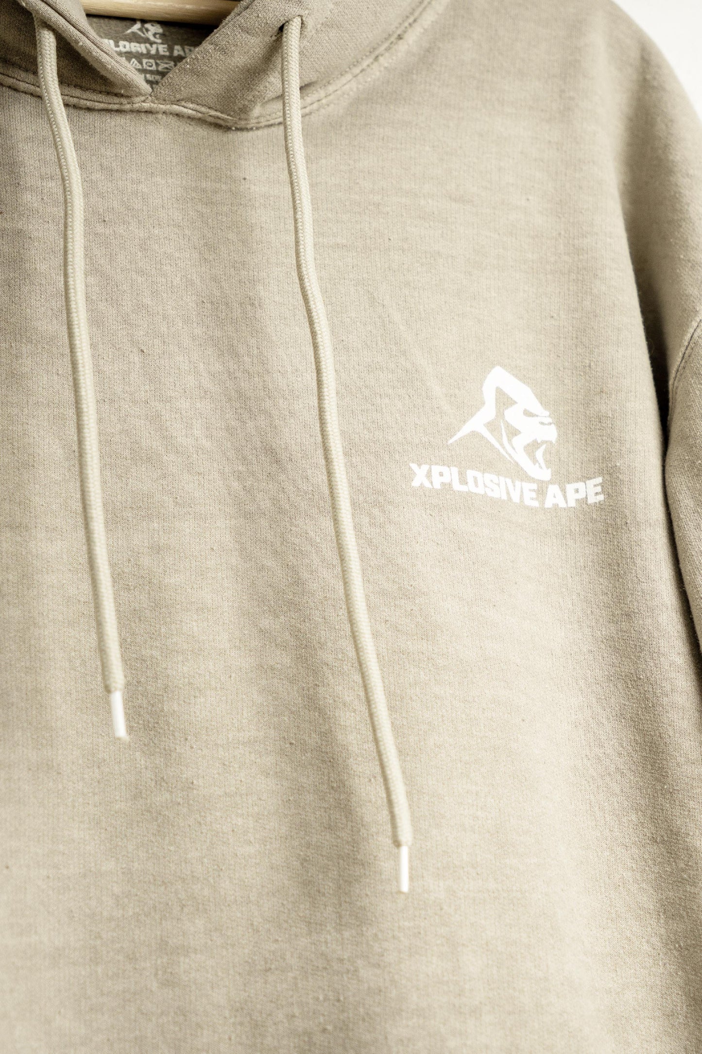 XAPE Vintage Wash String Hoodie - Stone