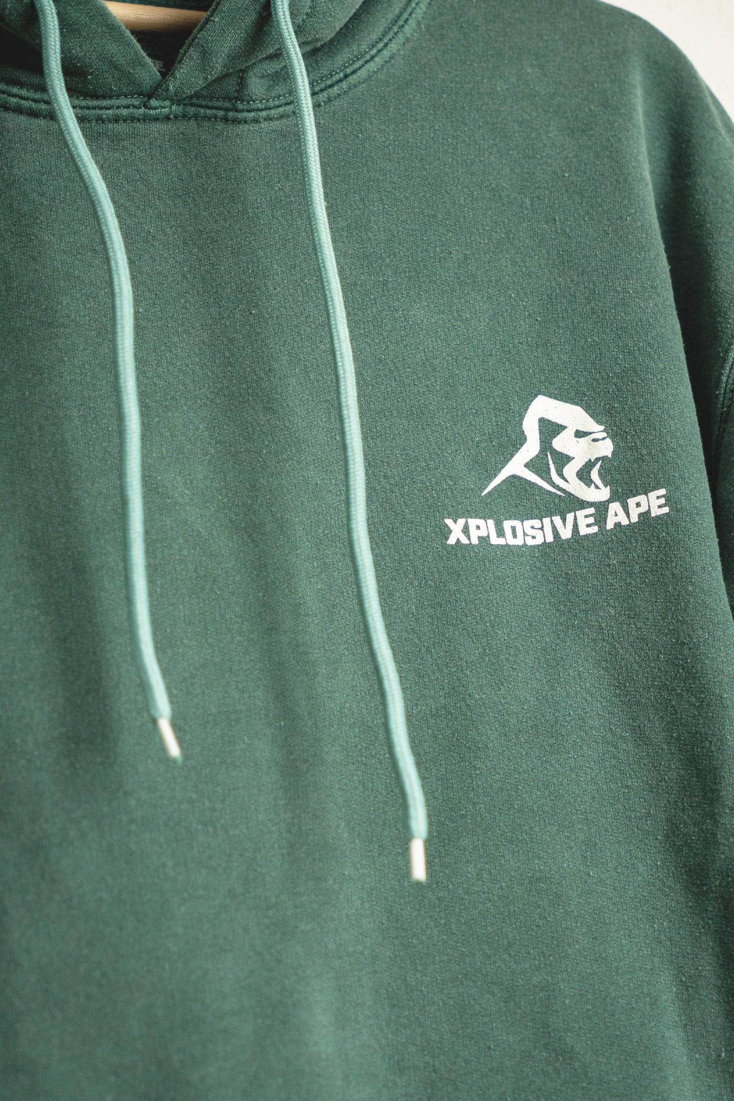 XAPE Vintage Wash String Hoodie - Green